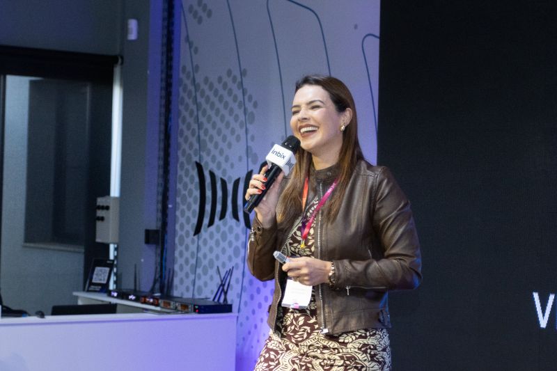 Student using a tablet with AI-powered personalized learning interface in a modern classroom